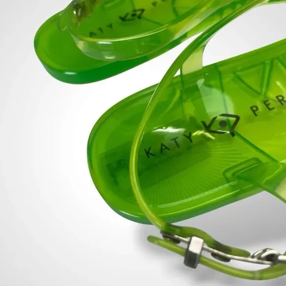 Katy Perry The Geli Flat Sandal Avocado Women's Size 9 Green Jellies - Picture 4 of 7